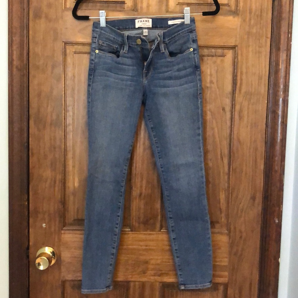 Frame denim. Le skinny de Jeanne crop. Size 25.